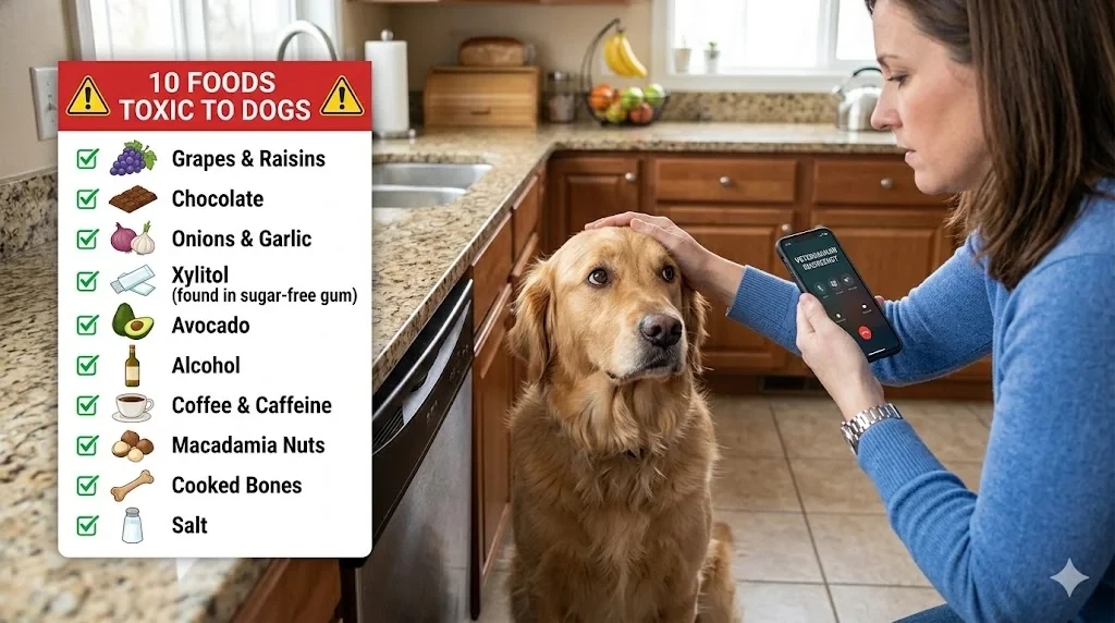 10 Foods That Are Toxic to Dogs and When to Call a Vet
