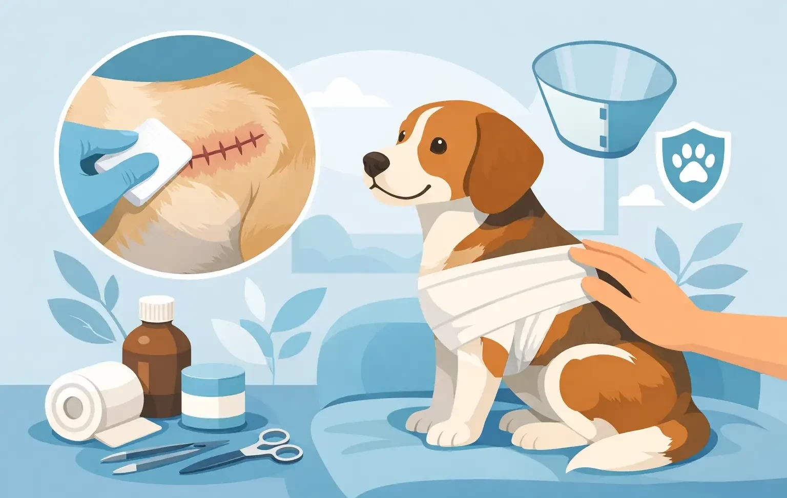 How to Care for Dog Stitches