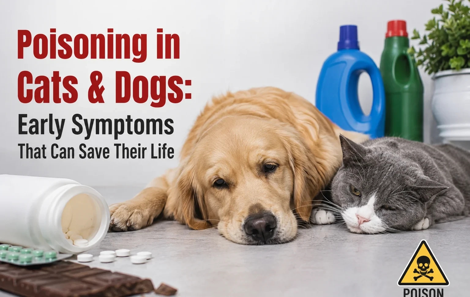 Poisoning in Cats & Dogs: Early Symptoms That Can Save Their Life