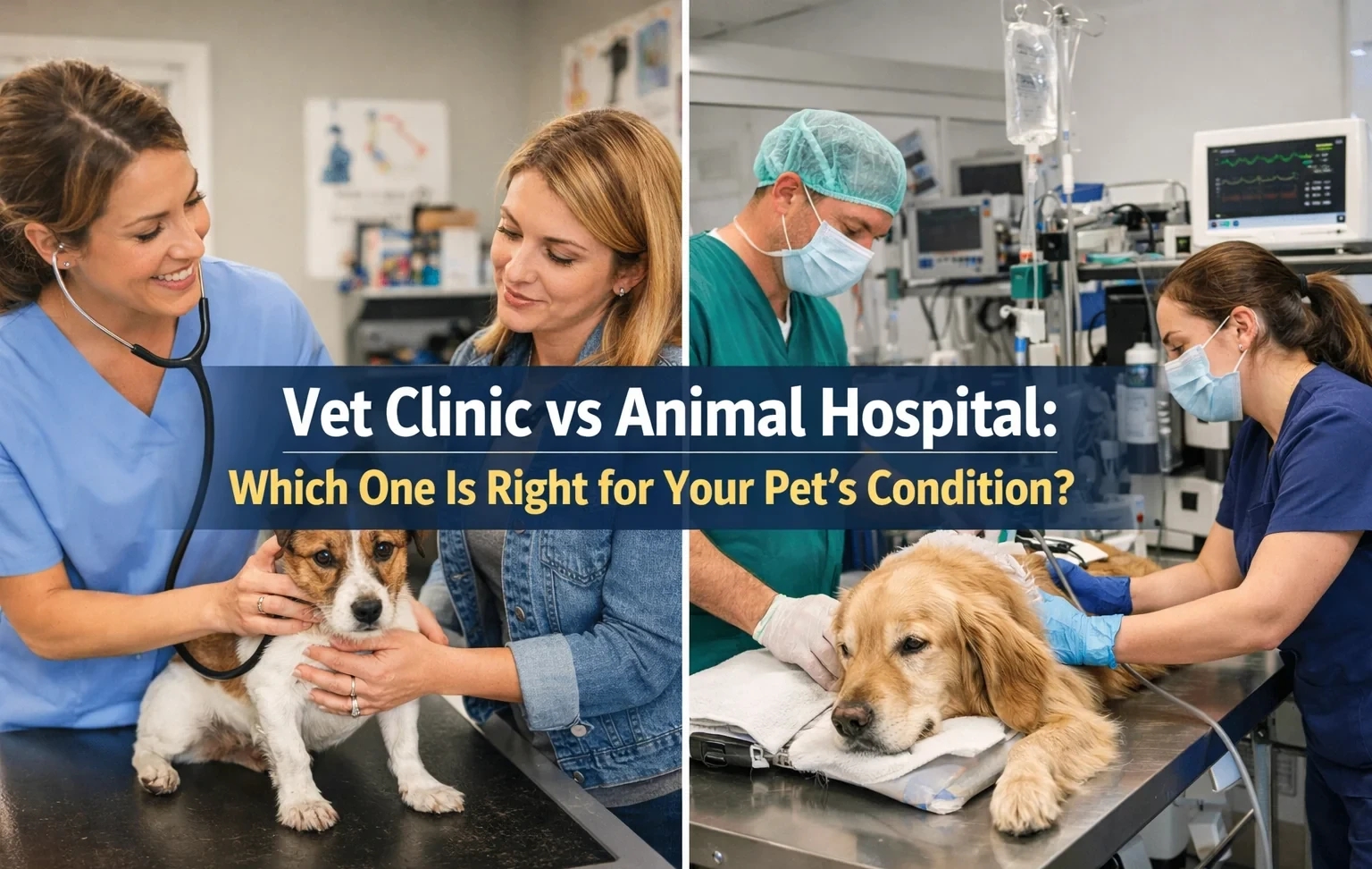 Vet Clinic vs Animal Hospital: Which One Is Right for Your Pet’s Condition?