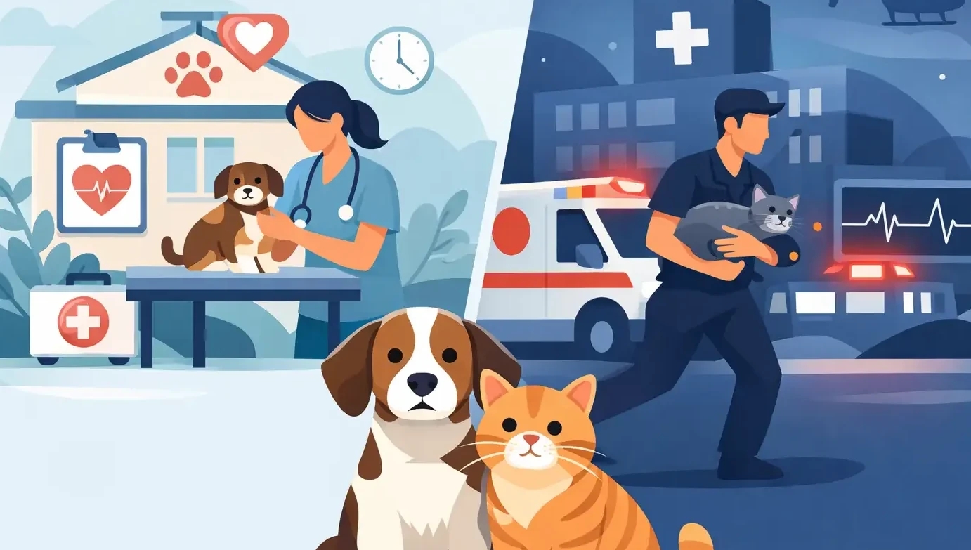 Pet Urgent Care vs Emergency Care Explained