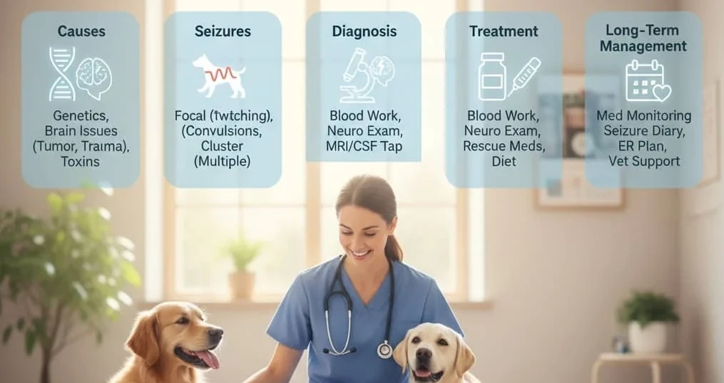 Canine Epilepsy: Causes, Seizures, Diagnosis, Treatment, and Long-Term Management