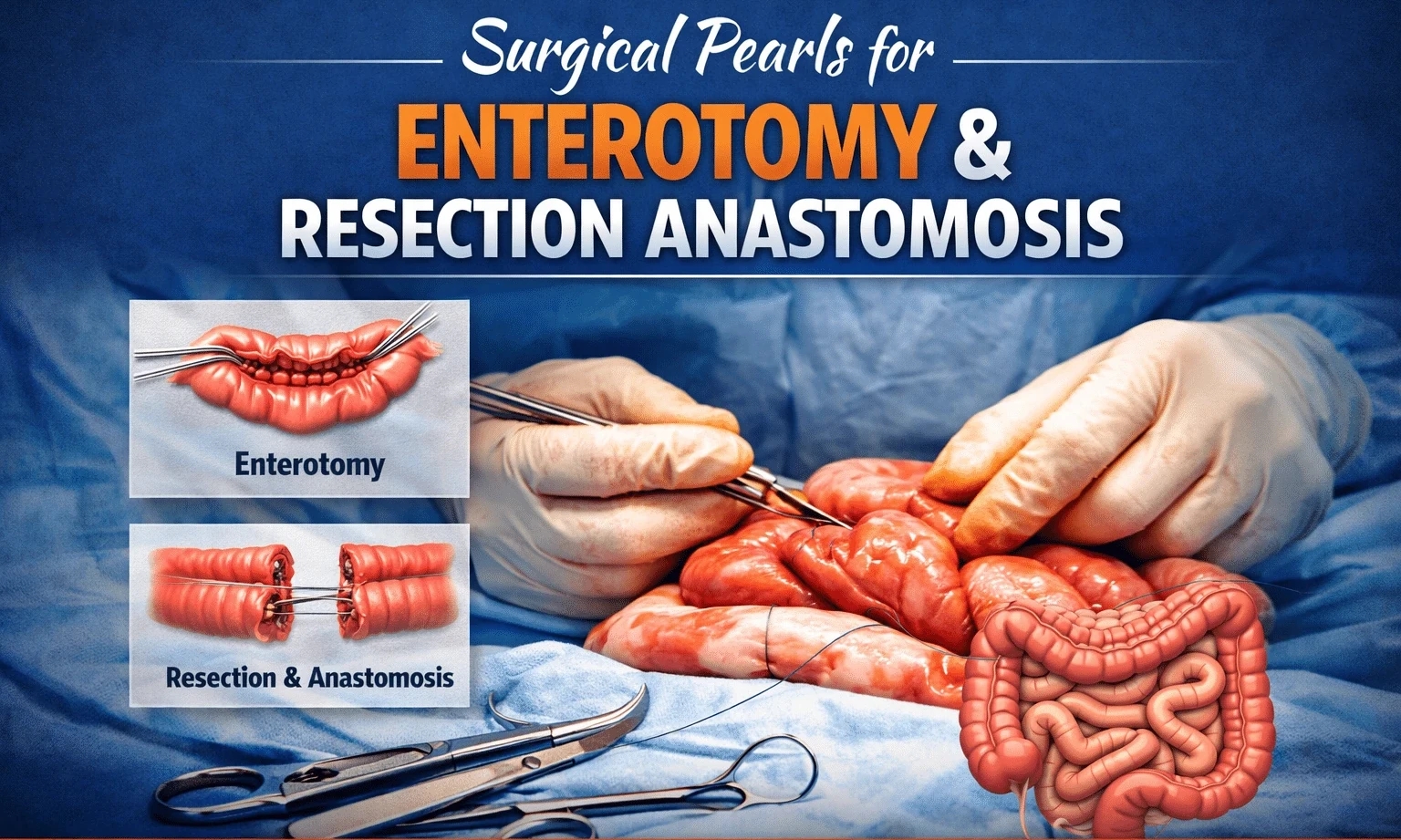 Surgical Pearls for Enterotomy and Resection & Anastomosis