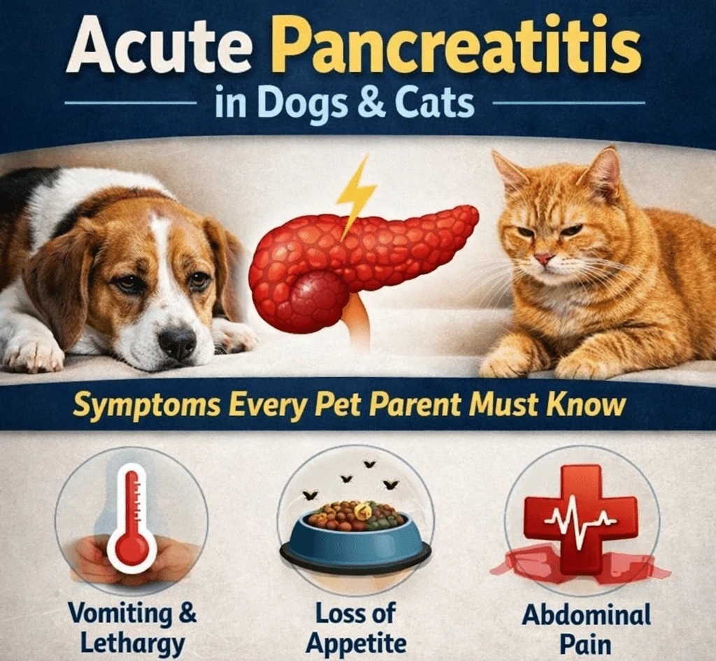 Acute Pancreatitis in Dogs & Cats: Symptoms Every Pet Parent Must Know