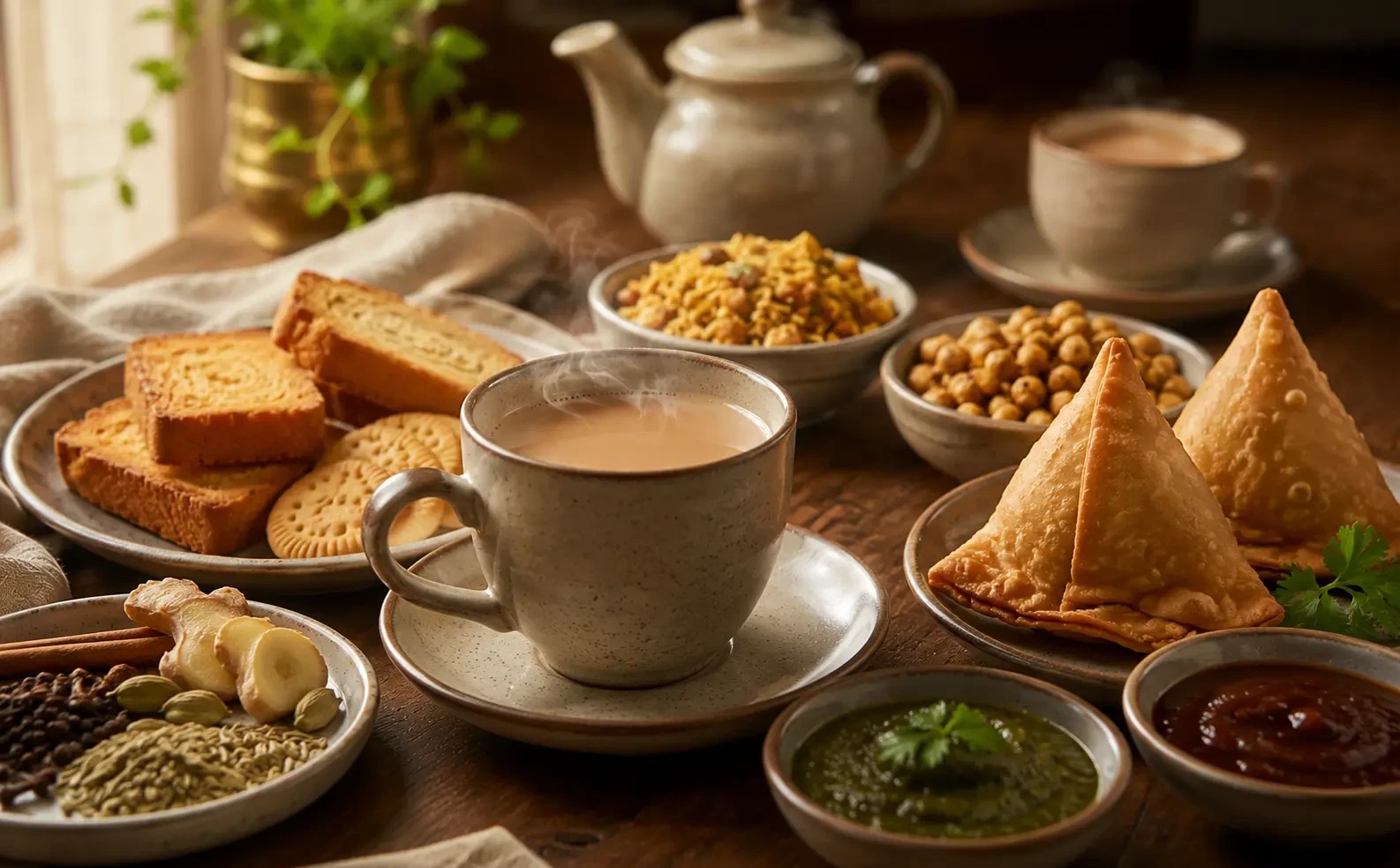 The Indian Tea-Time Pantry: How to Build the Perfect Chai and Snack Collection at Home